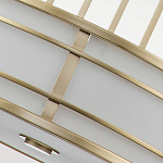 Подвесной светильник цвета латунь с белым матовым плафоном с геометрическим рисунком Feiss варинант исполнения - 5 | Loft Concept в Липецке