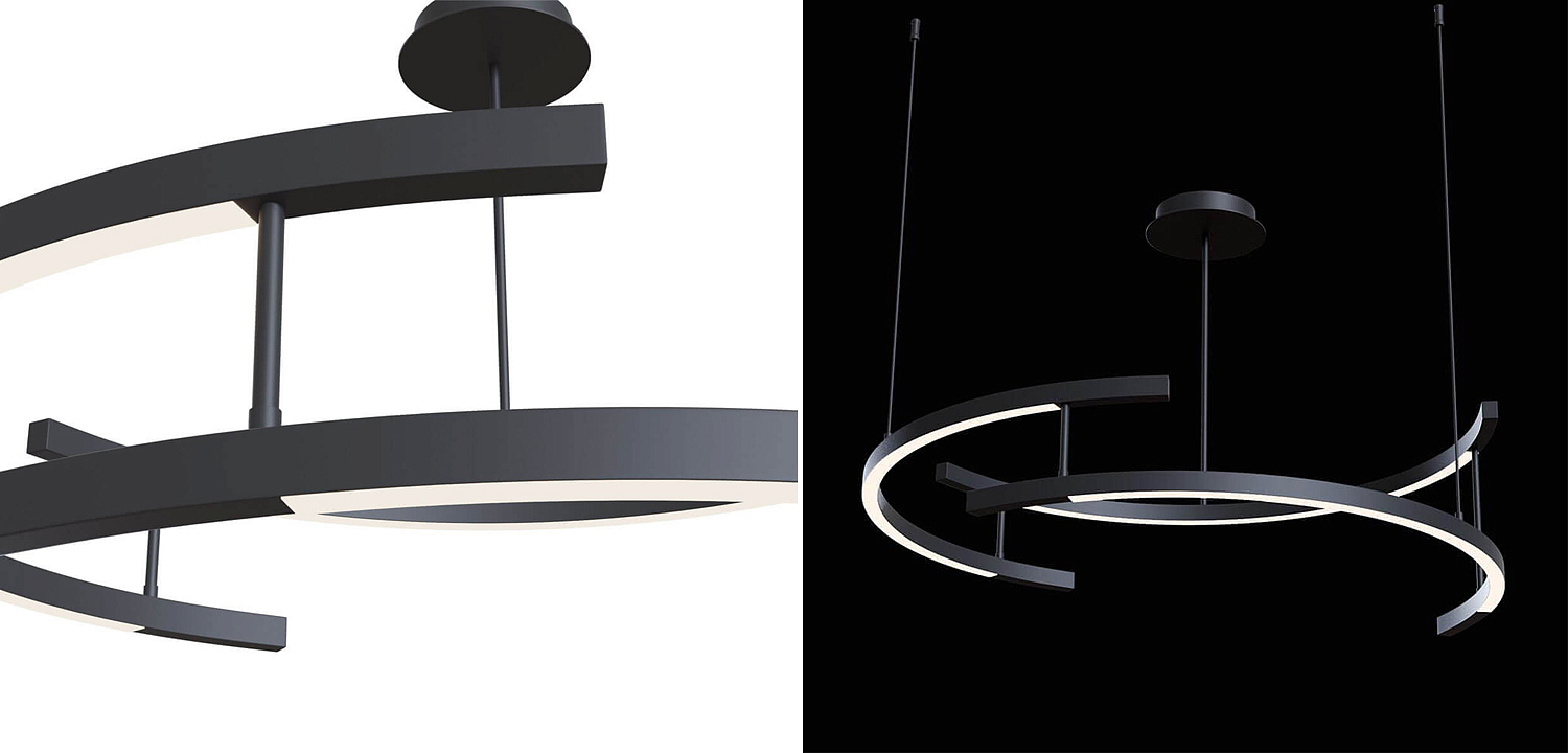 Люстра Smeragde Light Chandelier black arcs Люстра Smeragde Light Chandelier black arcs - Loft-Concept в Липецке