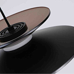 Люстра подвесная с тремя матовыми черными плафонами Obsidian Touch варинант исполнения - 3 | Loft Concept в Липецке