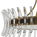 Люстра круглая с прозрачными элементами в форме полумесяца Crescent варинант исполнения - 1 | Loft Concept в Липецке