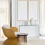 Стол журнальный круглый Acrylic Аether Smoke варинант исполнения - 7 | Loft Concept в Липецке