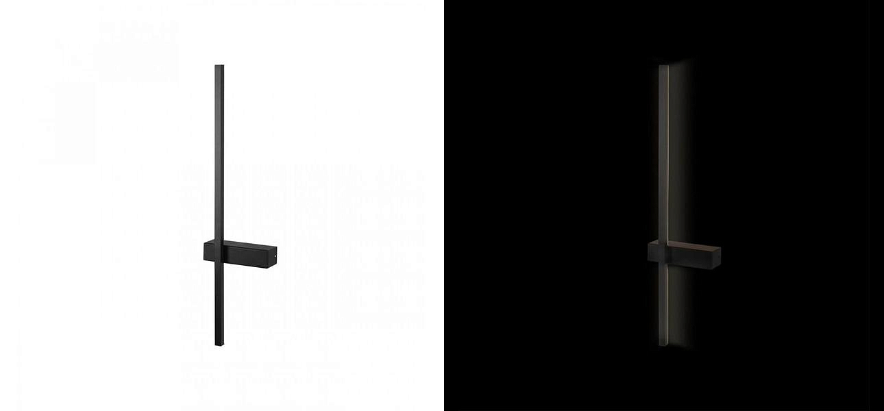Бра светодиодное Trumpet Tube Fully Black 60 см Бра светодиодное Trumpet Tube Fully Black 60 см - Loft-Concept в Липецке