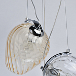 Люстра каскадная с 5-ю разноцветными стеклянными плафонами Kaleido варинант исполнения - 7 | Loft Concept в Липецке