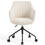 Вращающееся кресло с обивкой букле Boucle Office Chair варинант исполнения - 2 | Loft Concept в Липецке