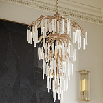 Люстра многоярусная с трубчатыми подвесками Dripping Crystals варинант исполнения - 5 | Loft Concept в Липецке