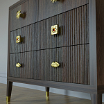 Бельевой Комод с 4 ящиками Elsa Dreams Walnut варинант исполнения - 4 | Loft Concept в Липецке