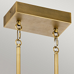 Люстра подвесная прямоугольная цвета латунь Kichler варинант исполнения - 3 | Loft Concept в Липецке