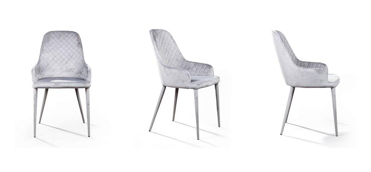 Стул Douglas Rhombus Chair Серый Велюр Стул Douglas Rhombus Chair Серый Велюр - Loft-Concept в Липецке