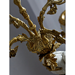 Подсвечник белый Попугай из фарфора с бронзовыми элементами Eden Garden варинант исполнения - 8 | Loft Concept в Липецке