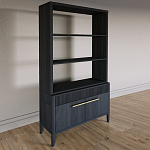 Стеллаж Primo с ящиками Черный дуб  варинант исполнения - 2 | Loft Concept в Липецке