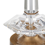 Настольная лампа с прозрачным корпусом и фактурным абажуром Charm and Luxury варинант исполнения - 1 | Loft Concept в Липецке