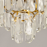 Люстра многоярусная с овальными прозрачными подвесками 28 см Harmonica варинант исполнения - 9 | Loft Concept в Липецке