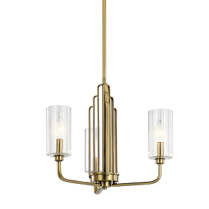  Люстра с прозрачными рифлеными цилиндрическими плафонами Kichler