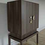 Кабинетный шкаф Elsa Dreams Walnut с 2-мя ящиками варинант исполнения - 5 | Loft Concept в Липецке