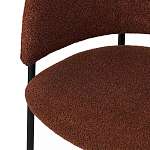 Стул полукруглый мягкий с буклированной обивкой Chair with Boucle Upholstery варинант исполнения - 8 | Loft Concept в Липецке