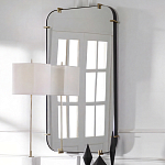 Зеркало настенное в черной металлической раме Mirror Cardinal варинант исполнения - 5 | Loft Concept в Липецке