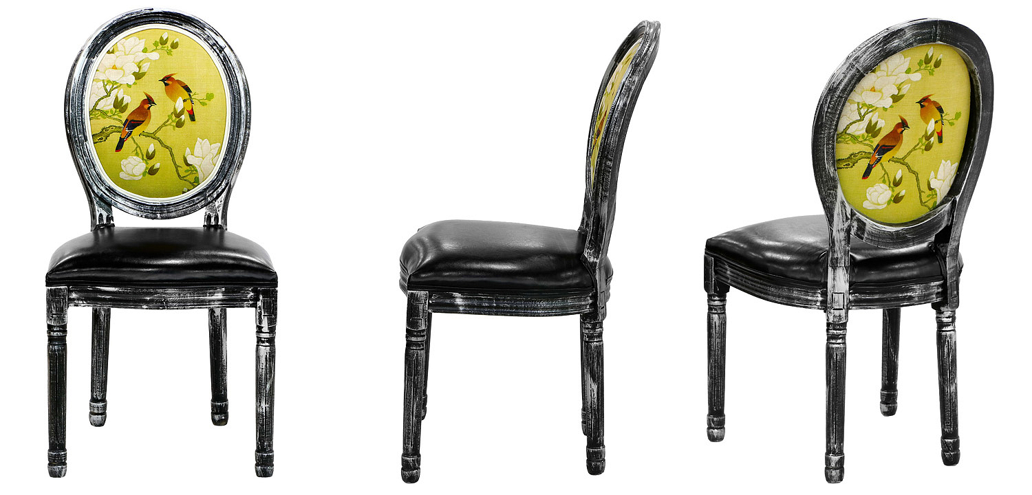 Стул French chair Birds black Стул French chair Birds black - Loft-Concept в Липецке