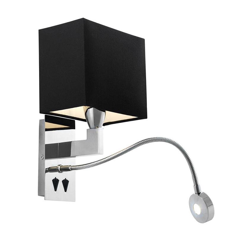 Бра Wall Lamp Reading Хром Черный Бра Wall Lamp Reading Хром Черный в Липецке | Loft Concept
