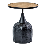 Приставной столик с факутрным черным основанием Ethiopia варинант исполнения - 1 | Loft Concept в Липецке