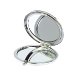 Зеркало карманное складное круглое из натурального камня Малахит с Хризоколлой в подарочной упаковке Silver Stone Mirrors варинант исполнения - 3 | Loft Concept в Липецке