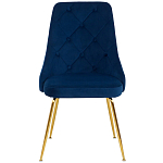 Стул в темно-синей велюровой обивке Ward Dark Blue Velour Chair варинант исполнения - 2 | Loft Concept в Липецке