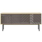 Длинная тумба с зеркальным декором Serena варинант исполнения - 7 | Loft Concept в Липецке