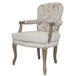 Кресло с изображением сакуры Aubrey Classical Armchair beige flax варинант исполнения - 3 | Loft Concept в Липецке