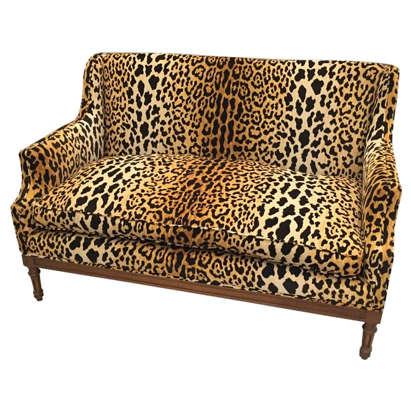 Диван Mid-Century Leopard Print Sofa Мульти Диван Mid-Century Leopard Print Sofa Мульти в Липецке | Loft Concept