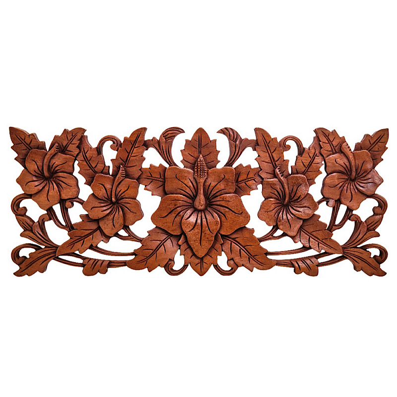 Панно из дерева цветы Celticflower  Panel With Trees Коричневый в Липецке | Loft Concept 