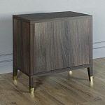 Прикроватная тумбочка с полкой Elsa Dreams Walnut  варинант исполнения - 4 | Loft Concept в Липецке