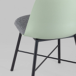 Стул из прочного пластика на металлическом основании Anora Green  варинант исполнения - 6 | Loft Concept в Липецке