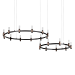 Люстра подвесная с цилиндрическими плафонами на двух круглых подвесах  Arnaut Light варинант исполнения - 1 | Loft Concept в Липецке