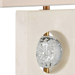 Настольная лампа из мрамора с тканевым прямоугольным абажуром Eternity варинант исполнения - 1 | Loft Concept в Липецке