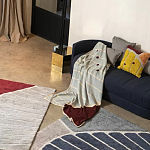 Чехол на подушку с рисунком горчичного цвета Elan Textured варинант исполнения - 1 | Loft Concept в Липецке