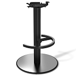 Барный стул вращающийся со спинкой и подлокотниками Douglas Rhombus Синий Велюр варинант исполнения - 3 | Loft Concept в Липецке