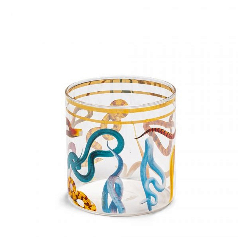 Стакан Seletti Snakes 2 Прозрачное Стекло Мульти Стакан Seletti Snakes 2 Прозрачное Стекло Мульти в Липецке | Loft Concept
