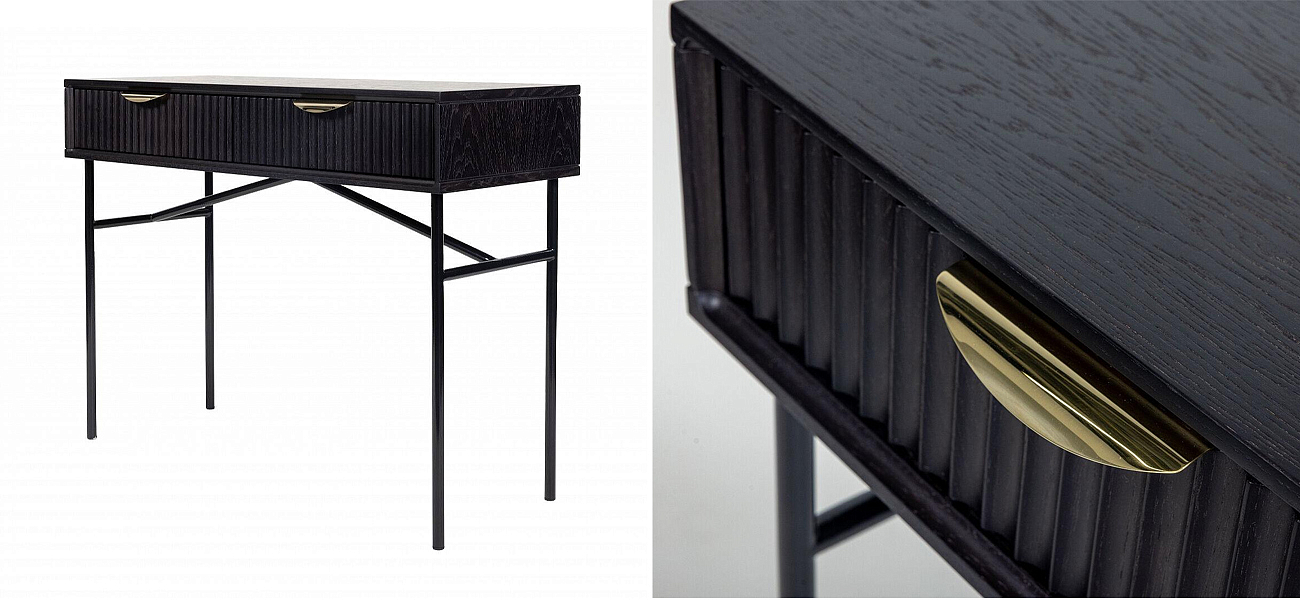 Консоль Antique Order Черный Шпон дуба Консоль Antique Order Черный Шпон дуба - Loft-Concept в Липецке