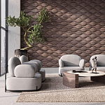 Гипсовая 3D панель с принтографией PM-108 варинант исполнения - 3 | Loft Concept в Липецке