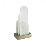 Настольная лампа с белыми вертикальными элементами Alabaster Totem   варинант исполнения - 4 | Loft Concept в Липецке