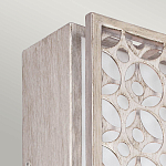 Бра прямоугольное в серебрянном цвете с ажурной решеткой Feiss варинант исполнения - 2 | Loft Concept в Липецке