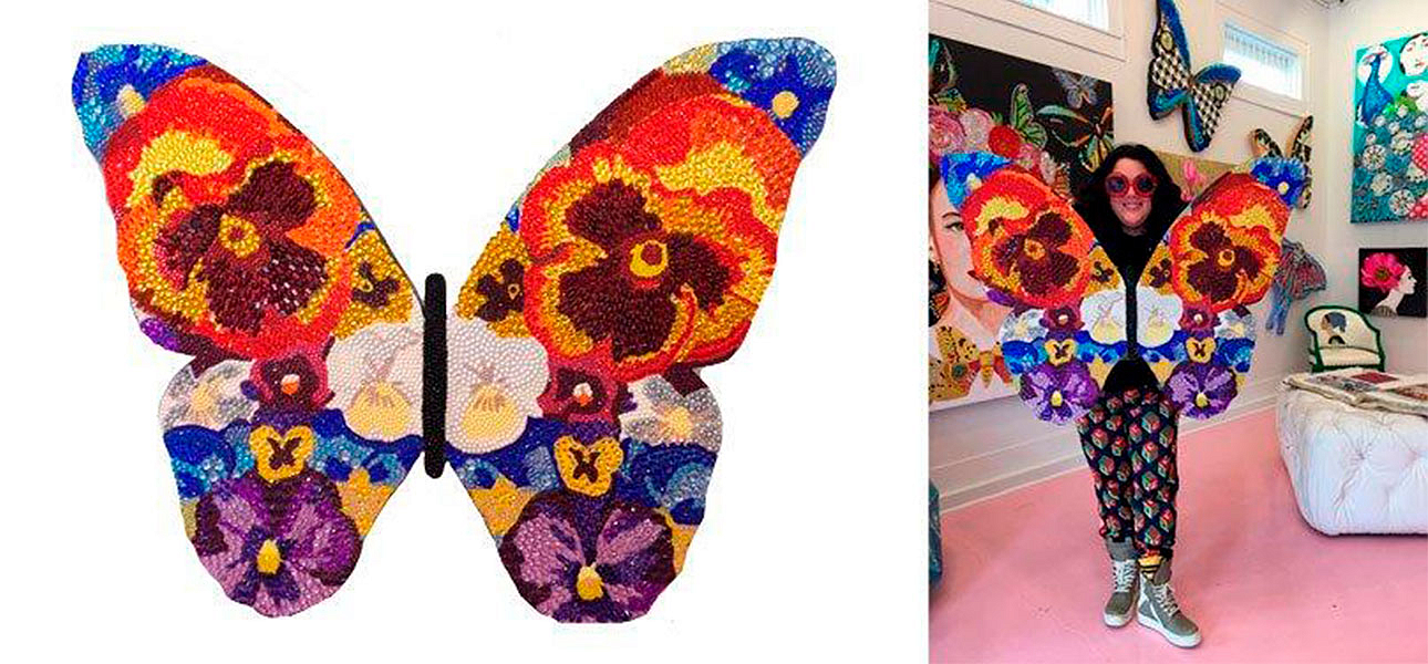 Картина “Pansy Bedazzled Butterfly Cut Out” Картина “Pansy Bedazzled Butterfly Cut Out” - Loft-Concept в Липецке