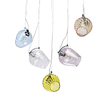 Люстра линейная с 5-ю разноцветными стеклянными плафонами Kaleido варинант исполнения - 1 | Loft Concept в Липецке