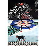 Большой Трехместный Диван с цветным принтом Qalakabusha Large Sofa варинант исполнения - 7 | Loft Concept в Липецке