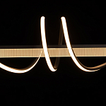 Люстра линейная черного цвета с волнообразным металлическим элементом Luke Lampco Tracer Lamp варинант исполнения - 5 | Loft Concept в Липецке