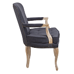 Кресло Aubrey Classical Armchair dark grey velour варинант исполнения - 2 | Loft Concept в Липецке