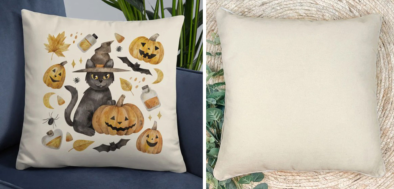 Подушка Halloween Pumpkin Cat Подушка Halloween Pumpkin Cat - Loft-Concept в Липецке