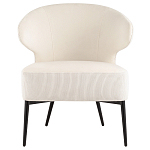 Современное мягкое кресло на металлических ножках Rakush Milk варинант исполнения - 2 | Loft Concept в Липецке