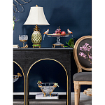 Чаша из прозрачного стекла с фигурками разноцветных попугаев на ободке 38 Eden Garden варинант исполнения - 5 | Loft Concept в Липецке