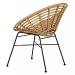 Стул круглый с ротанговым плетением Round Wicker Stool варинант исполнения - 4 | Loft Concept в Липецке