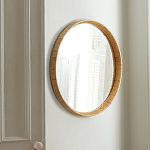 Зеркало круглое в раме из ротанга Wickerwork варинант исполнения - 1 | Loft Concept в Липецке